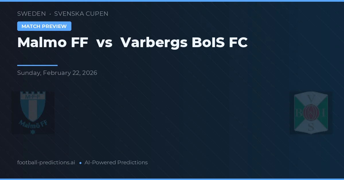 Malmö FF vs Varbergs BoIS FC — typy i zapowiedź meczu