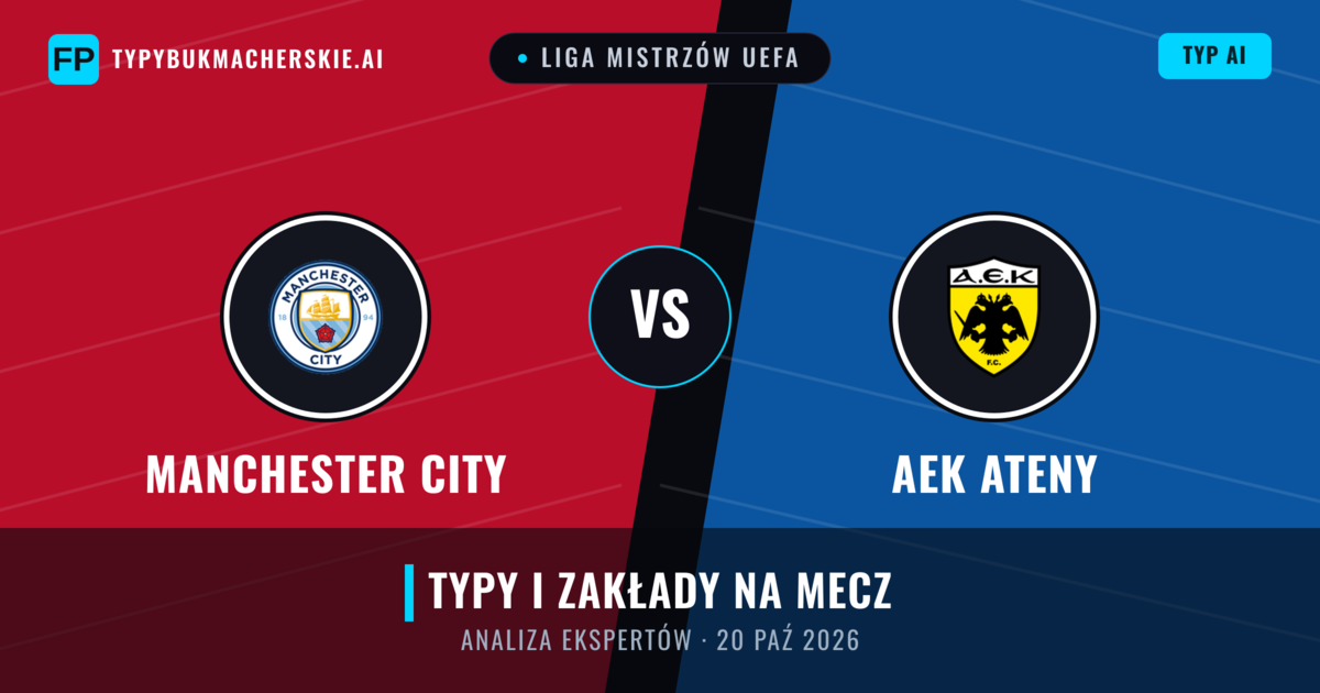 Manchester City vs AEK Ateny — typy i zapowiedź meczu