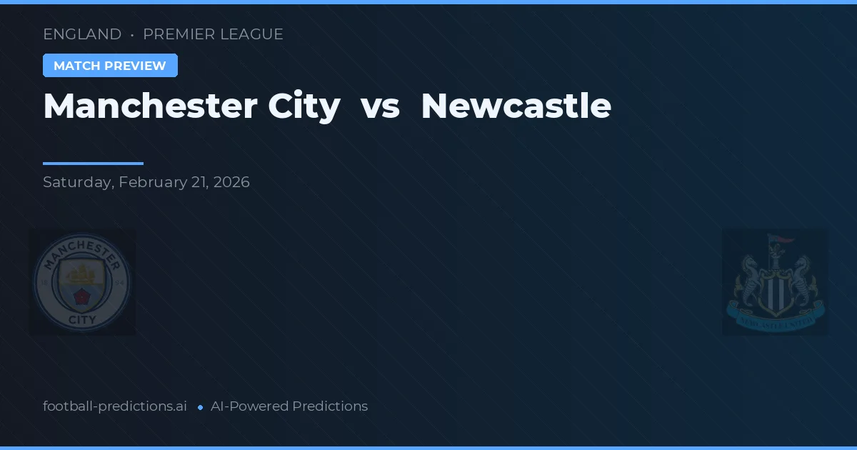 Manchester City vs Newcastle — typy i zapowiedź meczu