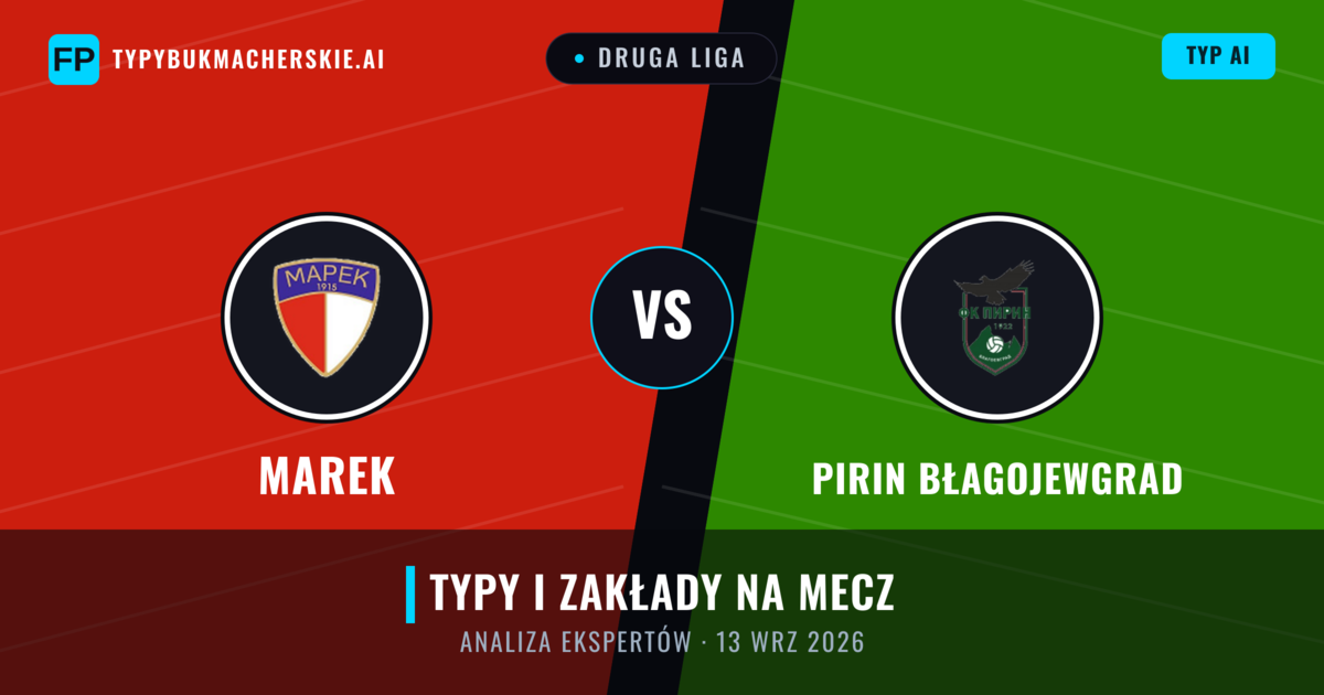Marek vs Pirin Błagojewgrad — typy i zapowiedź meczu