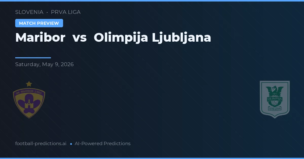 Maribor vs Olimpija Lublana — typy i zapowiedź meczu