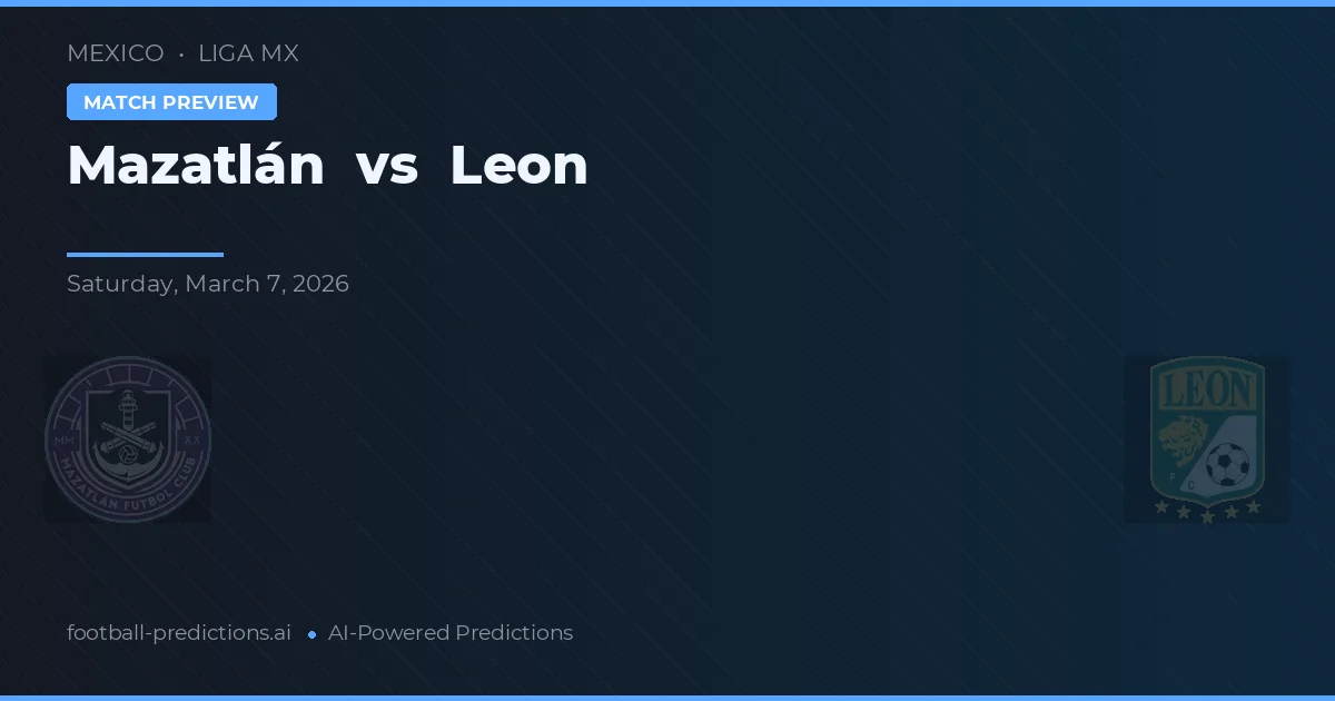 Mazatlán vs León — typy i zapowiedź meczu