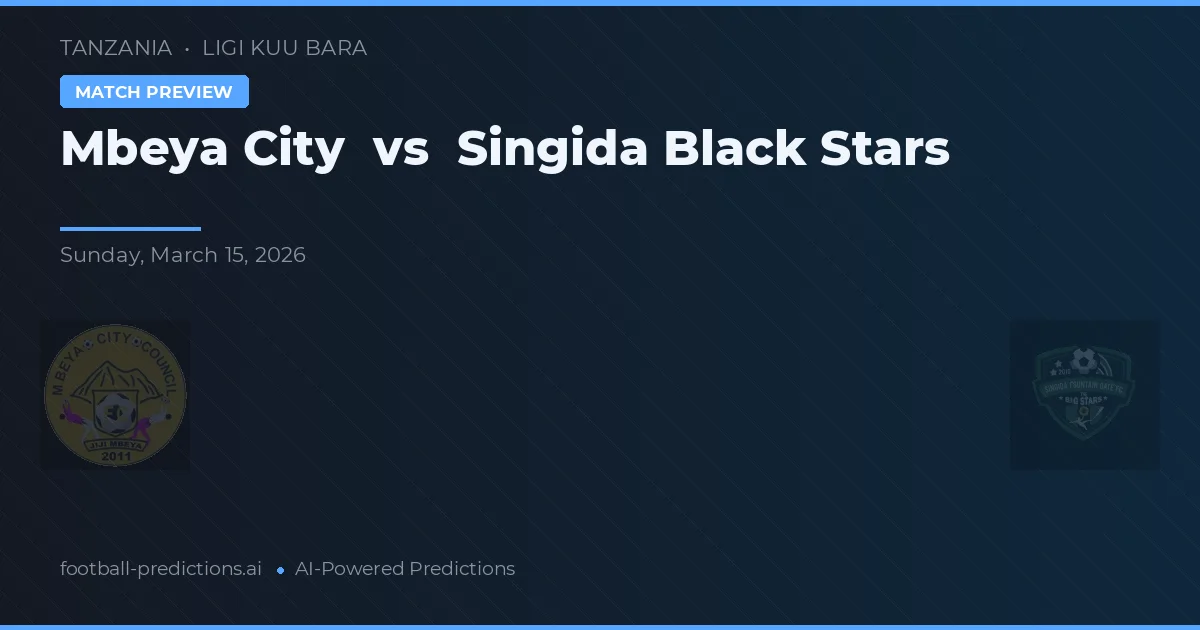 Mbeya City vs Singida Black Stars — typy i zapowiedź meczu