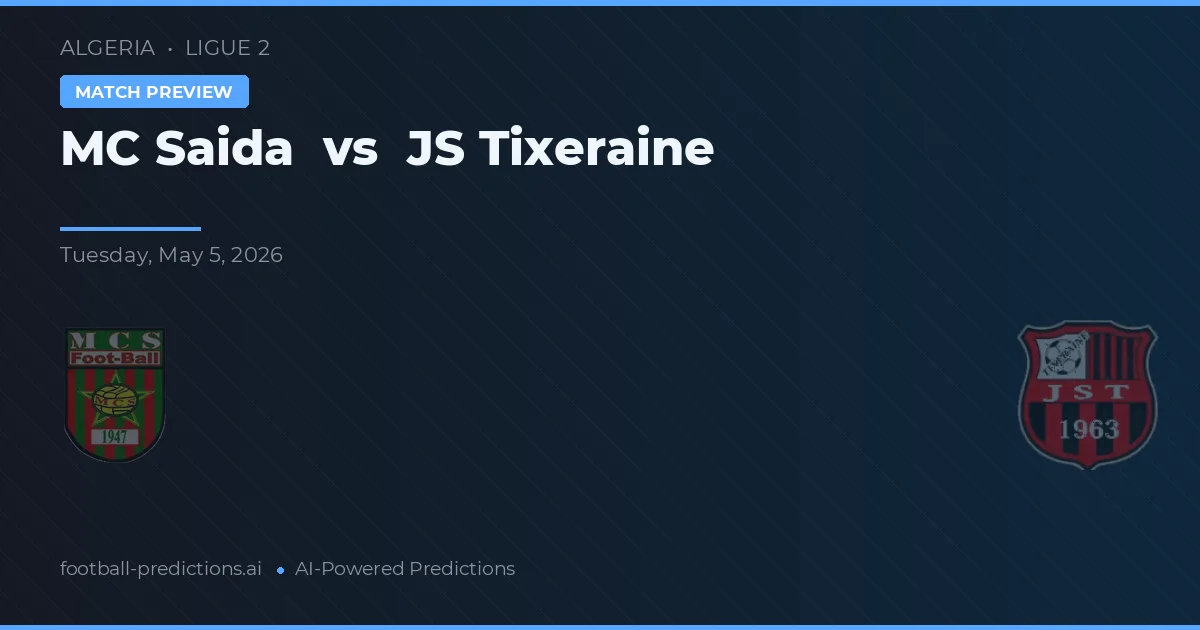 MC Sidi Aïssa vs JS Tixeraine — typy i zapowiedź meczu