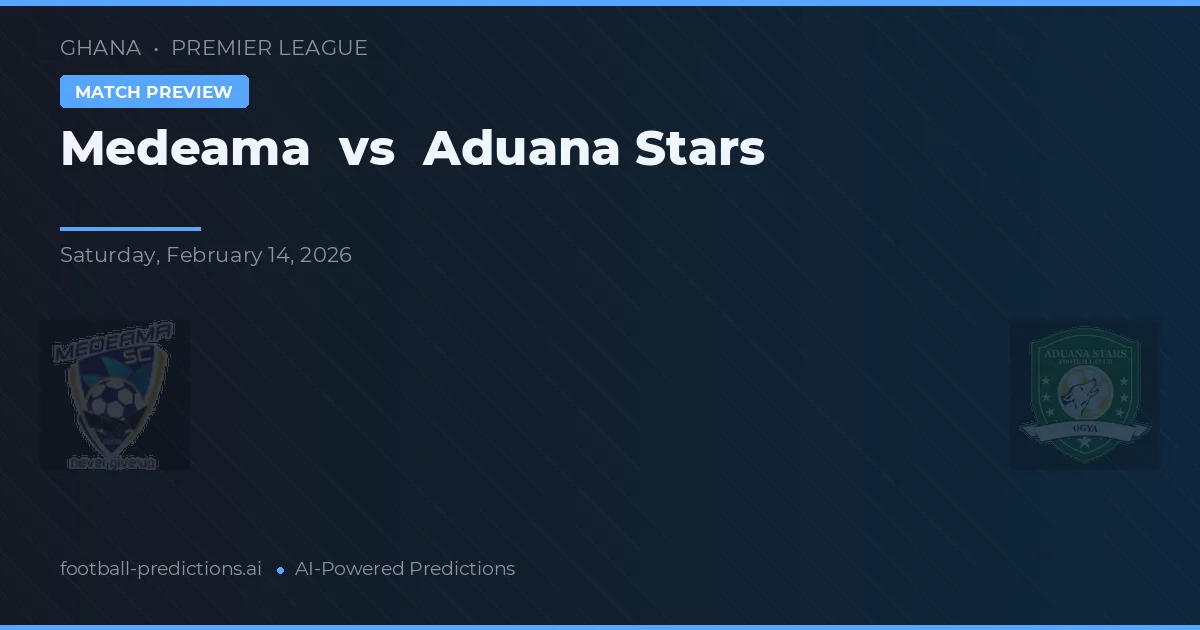 Medeama vs Aduana Stars — typy i zapowiedź meczu