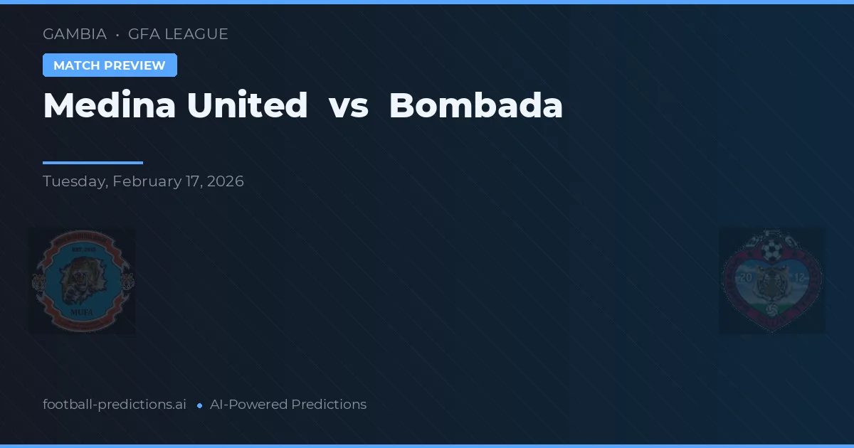 Medina United vs Bombada — typy i zapowiedź meczu