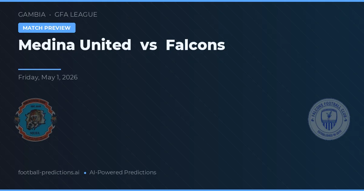 Medina United vs Falcons — typy i zapowiedź meczu
