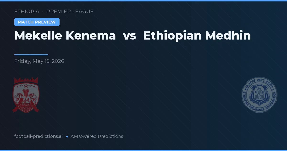 Mekelle Kenema vs Ethiopian Medhin — typy i zapowiedź meczu