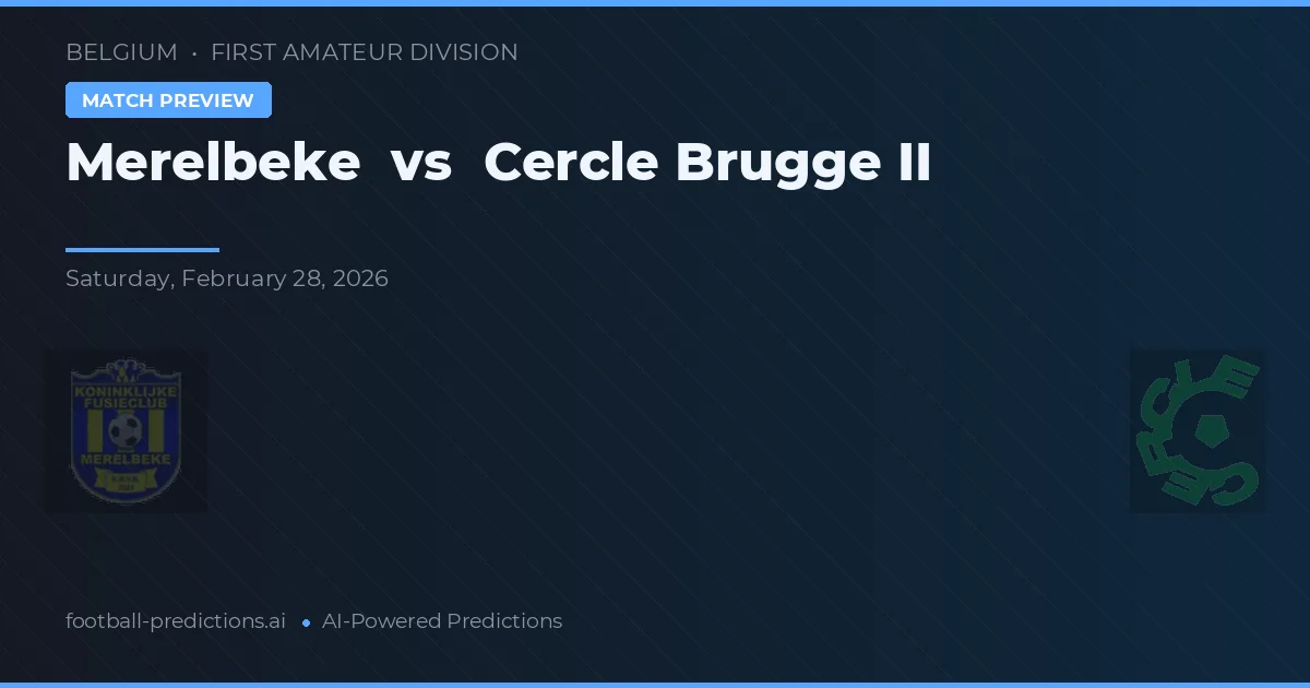 Merelbeke vs Cercle Brugge II — typy i zapowiedź meczu