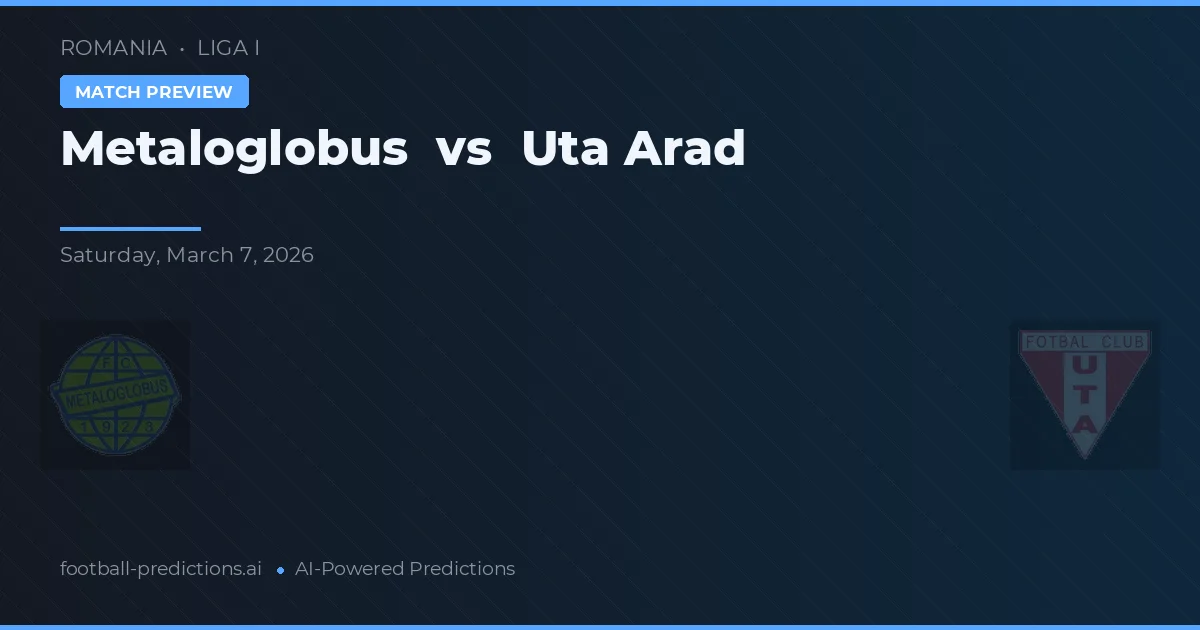 Metaloglobus vs UTA Arad — typy i zapowiedź meczu
