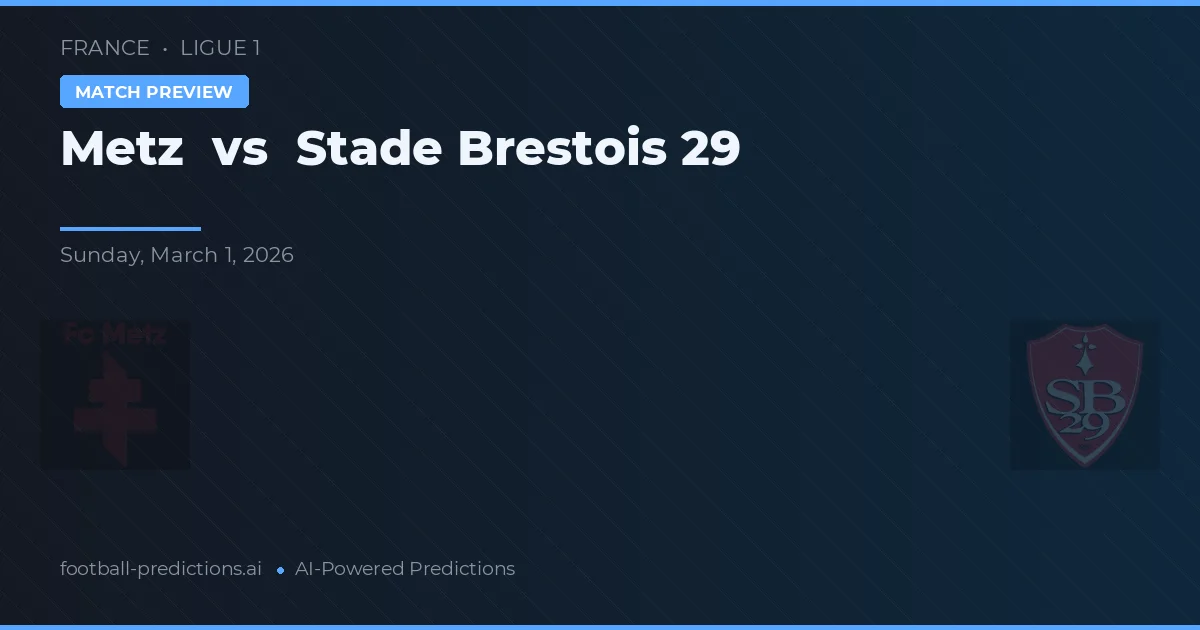 Metz vs Stade Brestois 29 — typy i zapowiedź meczu