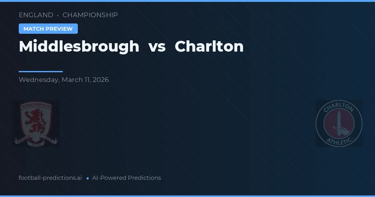 Middlesbrough vs Charlton — typy i zapowiedź meczu