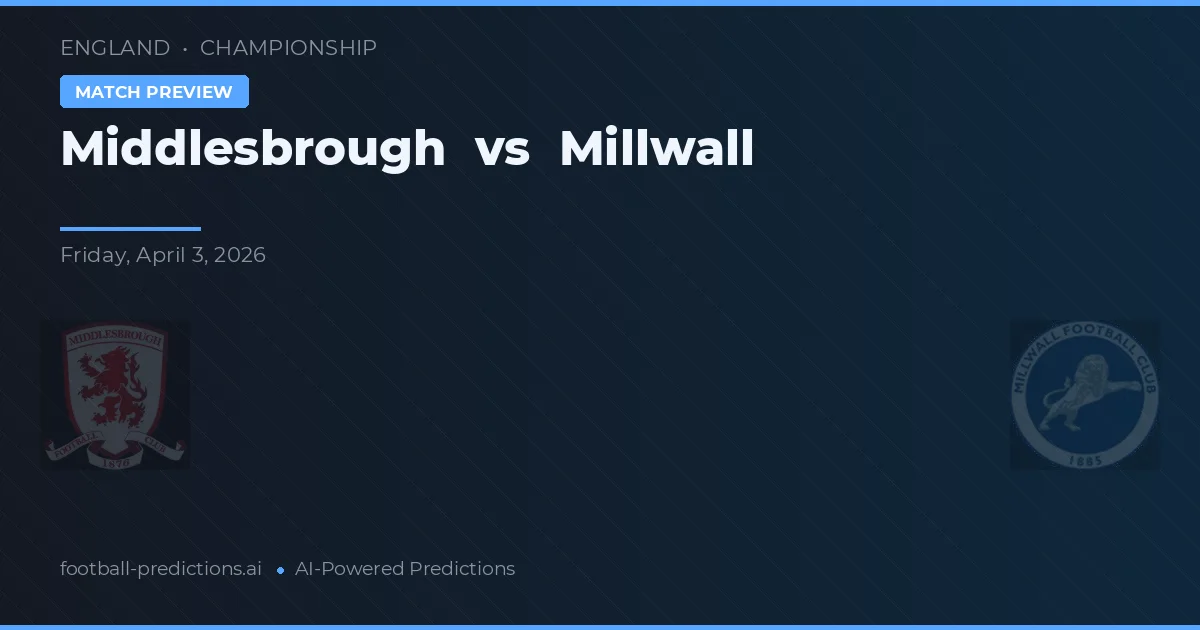 Middlesbrough vs Millwall — typy i zapowiedź meczu