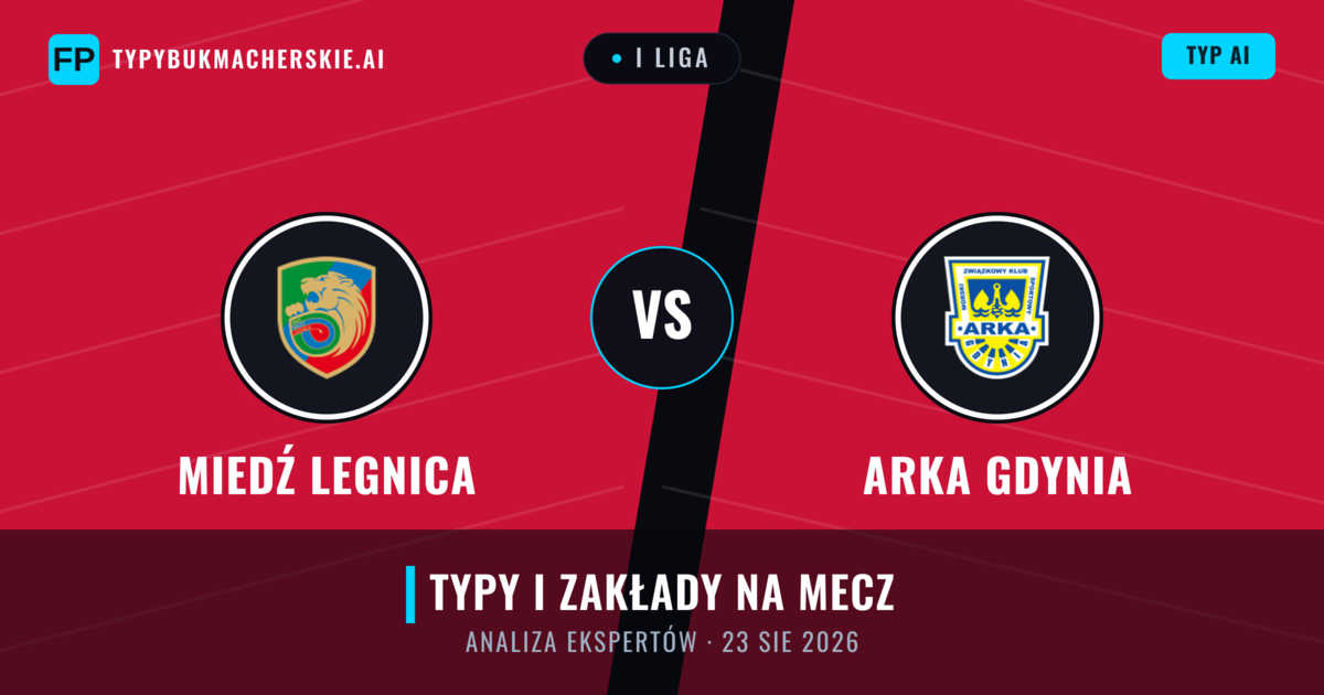 Miedź Legnica vs Arka Gdynia — typy i zapowiedź meczu