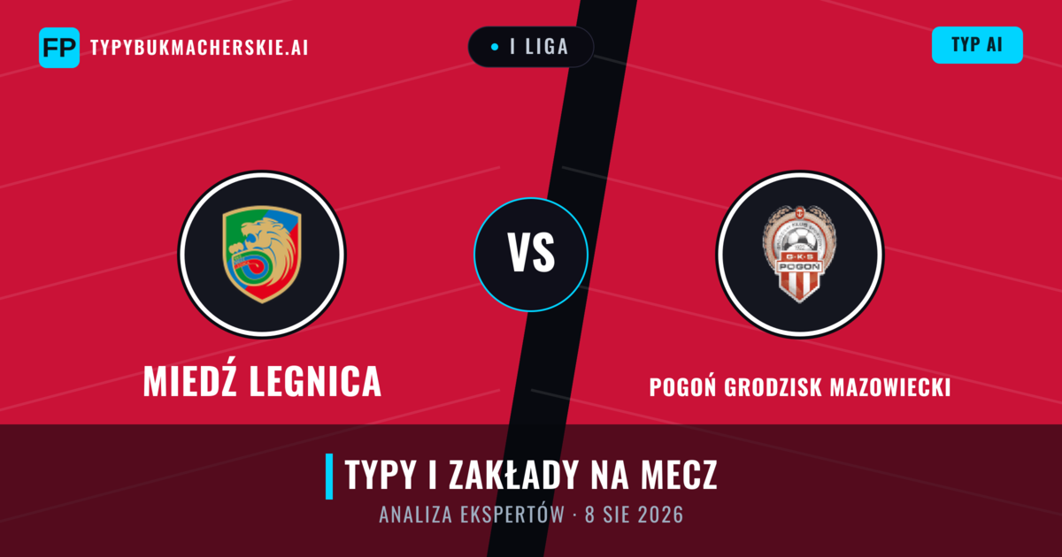 Miedź Legnica vs Pogoń Grodzisk Mazowiecki — typy i zapowiedź meczu