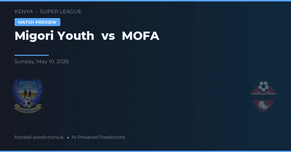 Migori Youth vs MOFA — typy i zapowiedź meczu