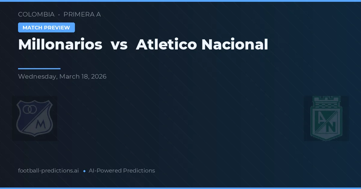 Millonarios vs Atlético Nacional — typy i zapowiedź meczu