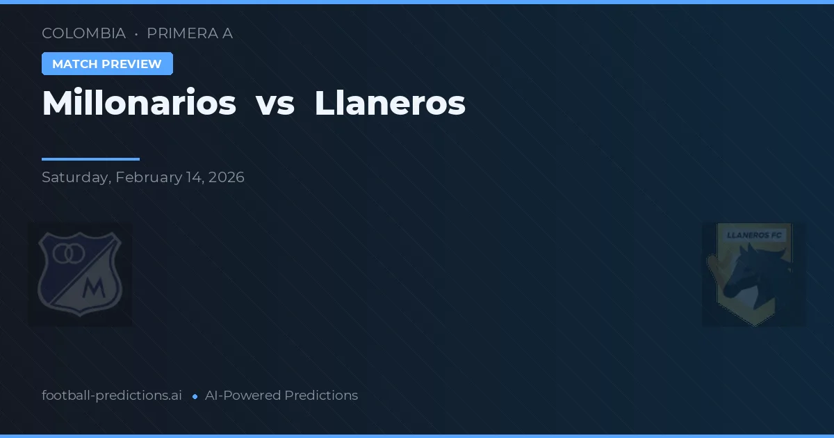 Millonarios vs Llaneros — typy i zapowiedź meczu