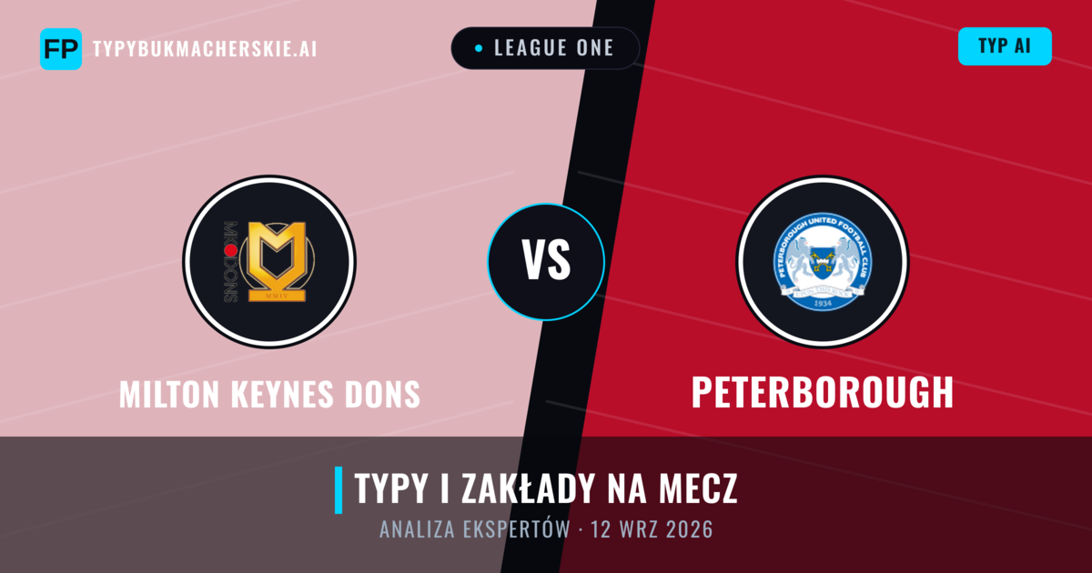Milton Keynes Dons vs Peterborough — typy i zapowiedź meczu