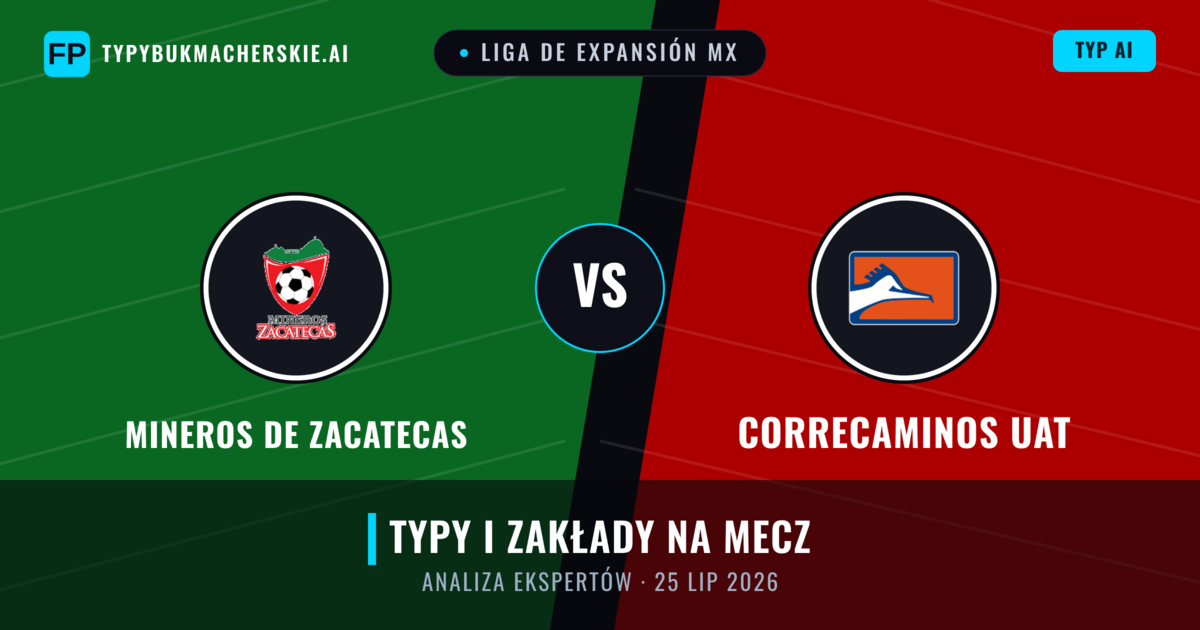 Mineros de Zacatecas vs Correcaminos UAT — typy i zapowiedź meczu