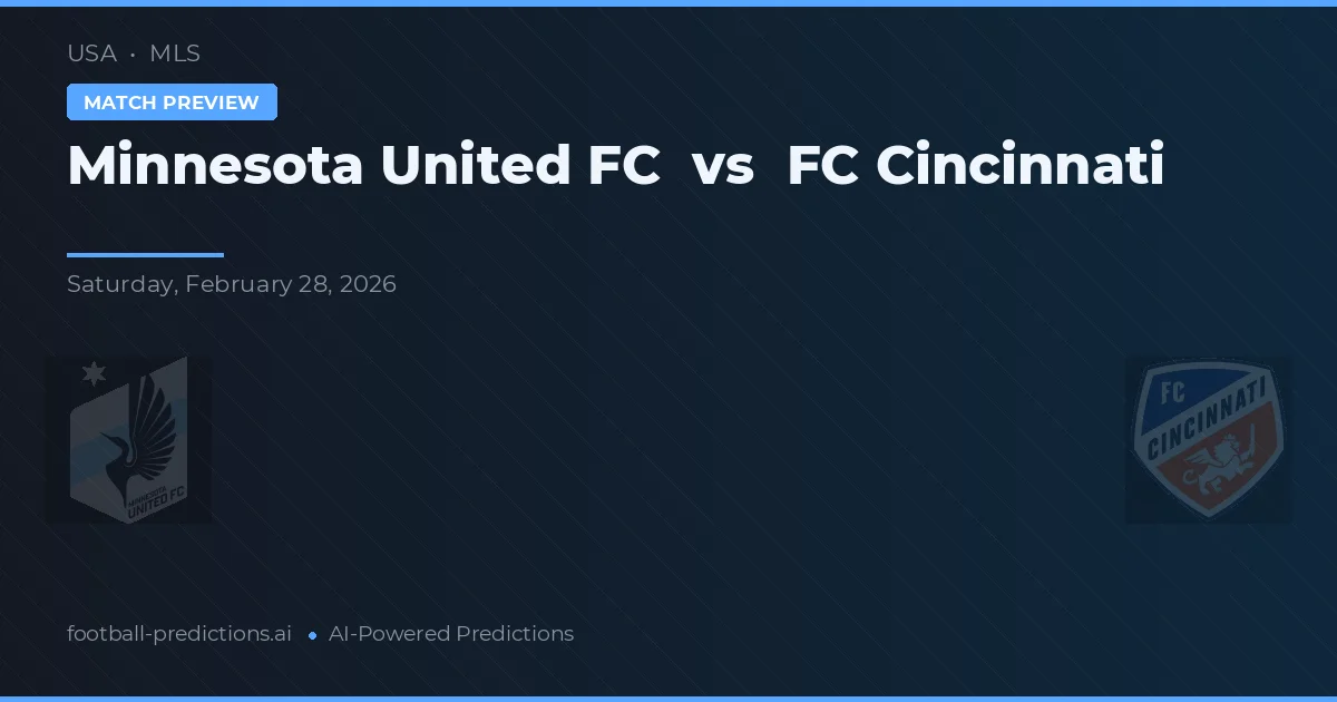 Minnesota United FC vs FC Cincinnati — typy i zapowiedź meczu