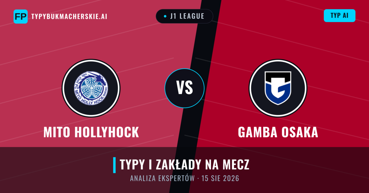 Mito HollyHock vs Gamba Osaka — typy i zapowiedź meczu