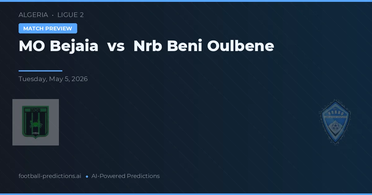 MO Bejaia vs Nrb Beni Oulbene — typy i zapowiedź meczu
