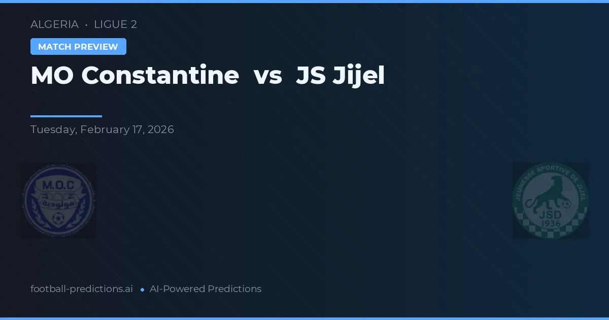 MO Constantine vs JS Jijel — typy i zapowiedź meczu