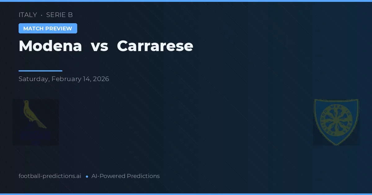Modena vs Carrarese — typy i zapowiedź meczu