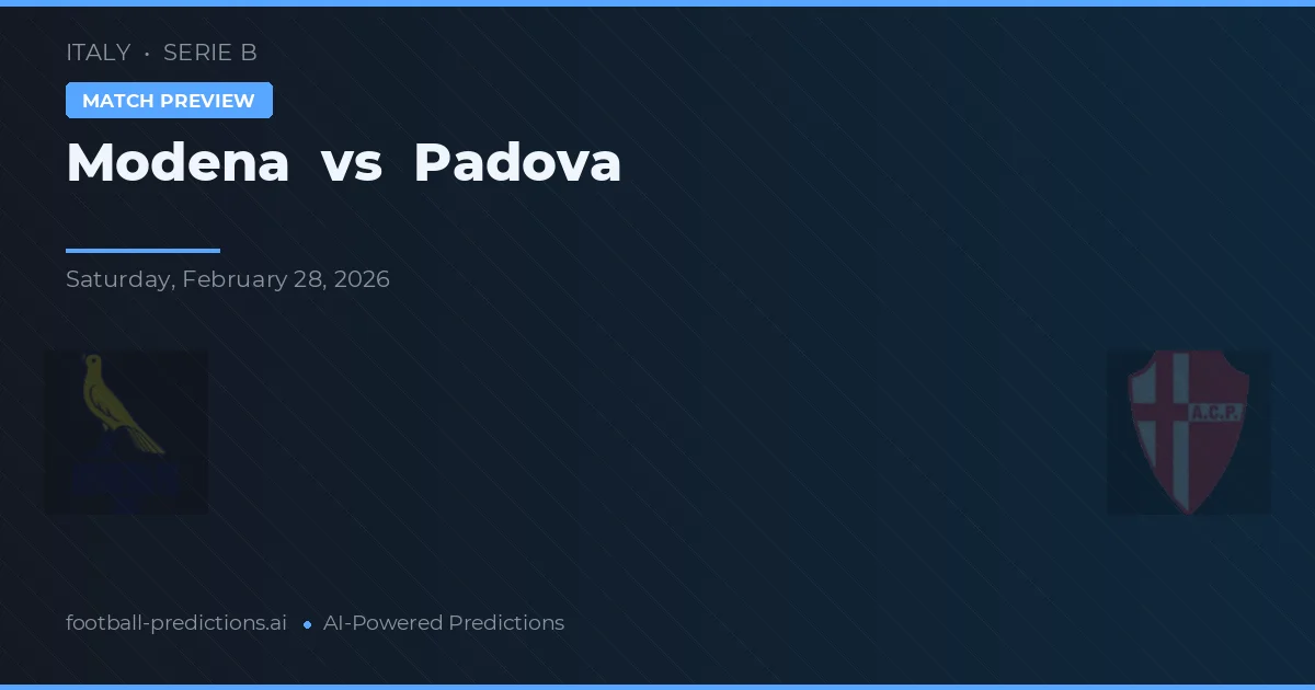 Modena vs Padwa — typy i zapowiedź meczu