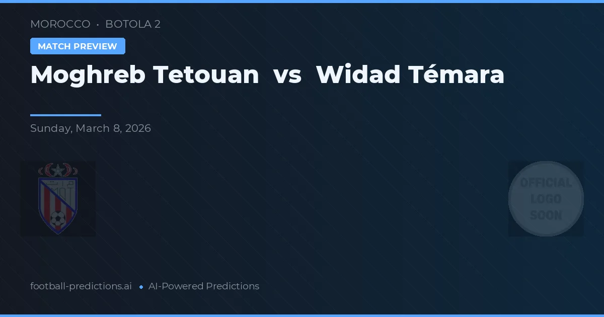 Moghreb Tetouan vs Widad Témara — typy i zapowiedź meczu