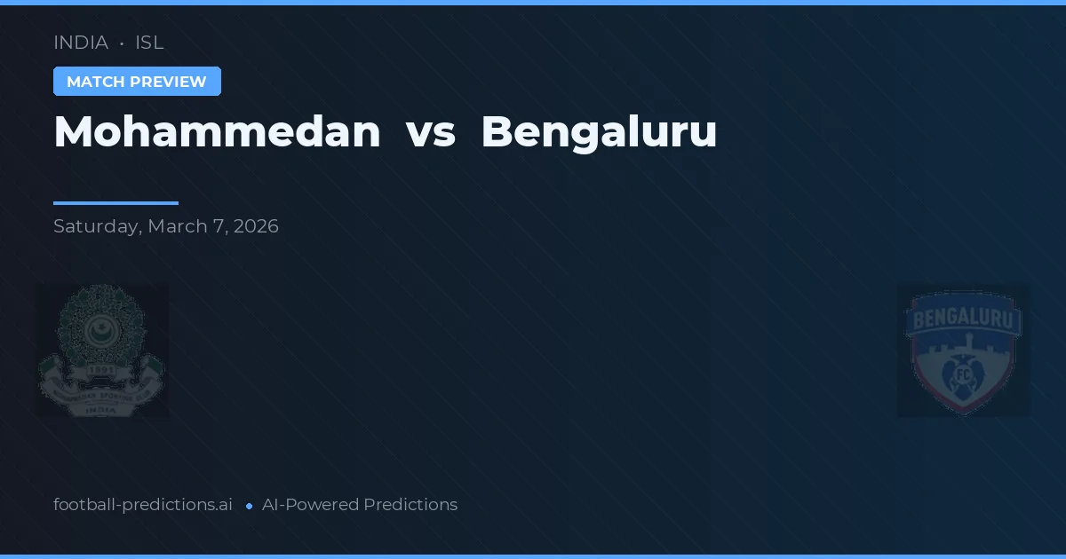 Mohammedan vs Bengaluru — typy i zapowiedź meczu