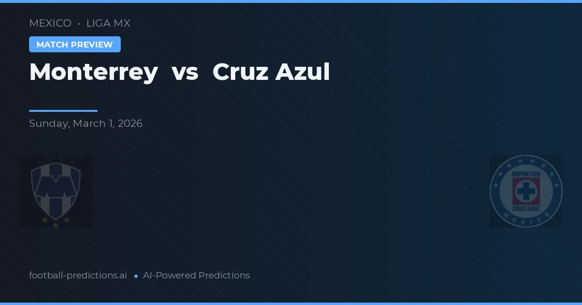 Monterrey vs Cruz Azul — typy i zapowiedź meczu