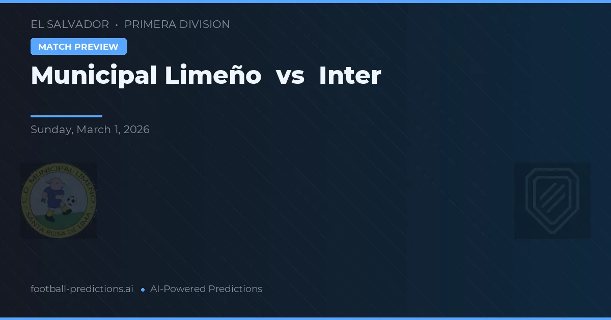 Municipal Limeño vs Inter — typy i zapowiedź meczu