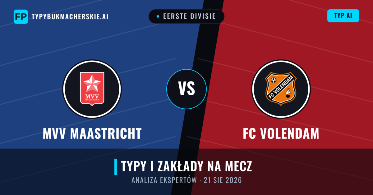 MVV Maastricht vs FC Volendam — typy i zapowiedź meczu