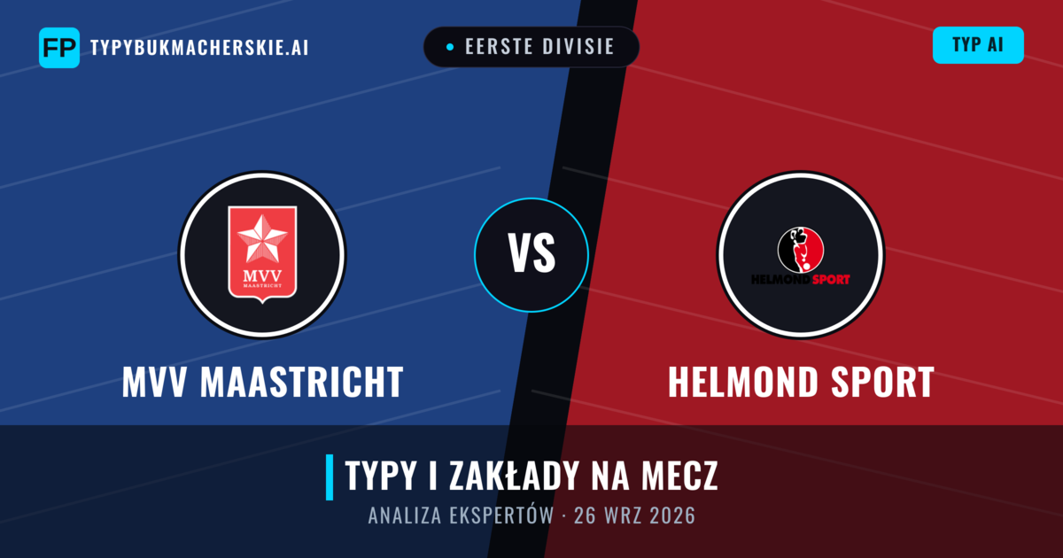 MVV Maastricht vs Helmond Sport — typy i zapowiedź meczu