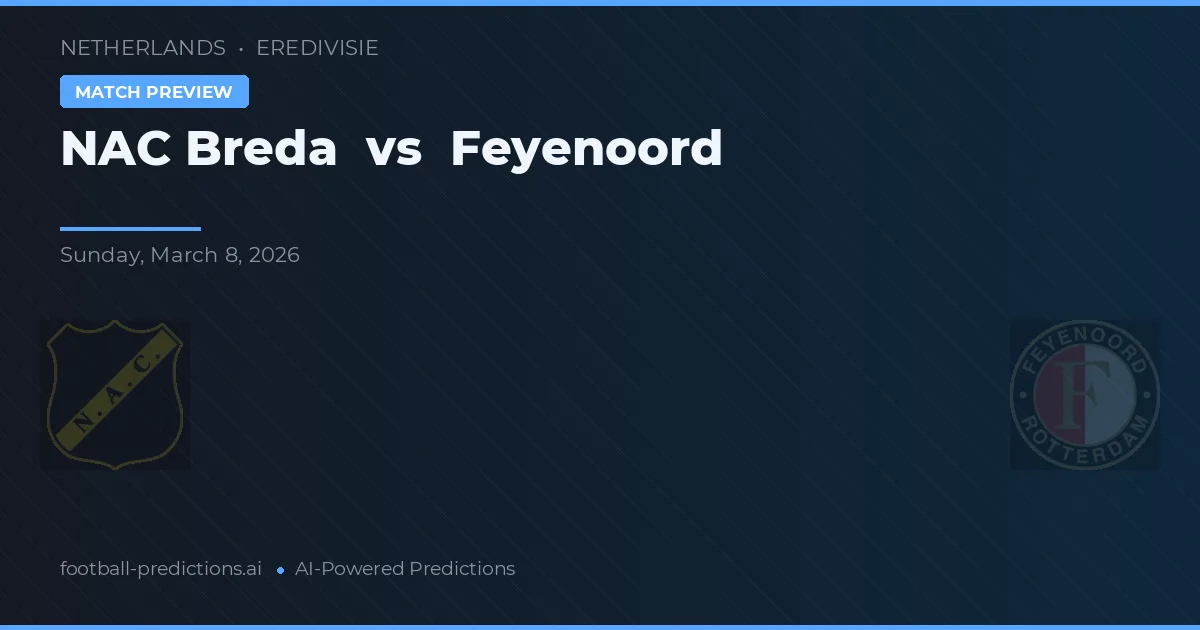 NAC Breda vs Feyenoord — typy i zapowiedź meczu