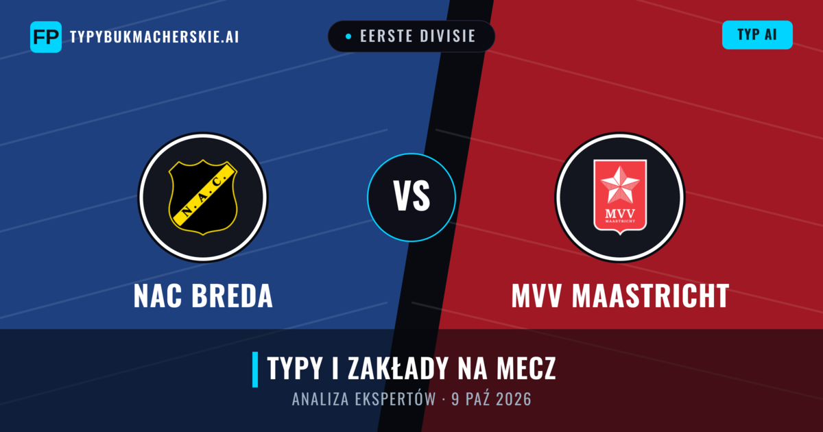 NAC Breda vs MVV Maastricht — typy i zapowiedź meczu