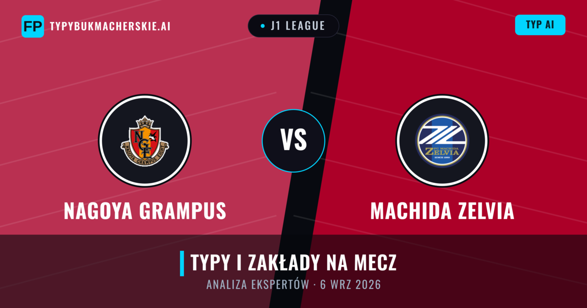 Nagoya Grampus vs Machida Zelvia — typy i zapowiedź meczu