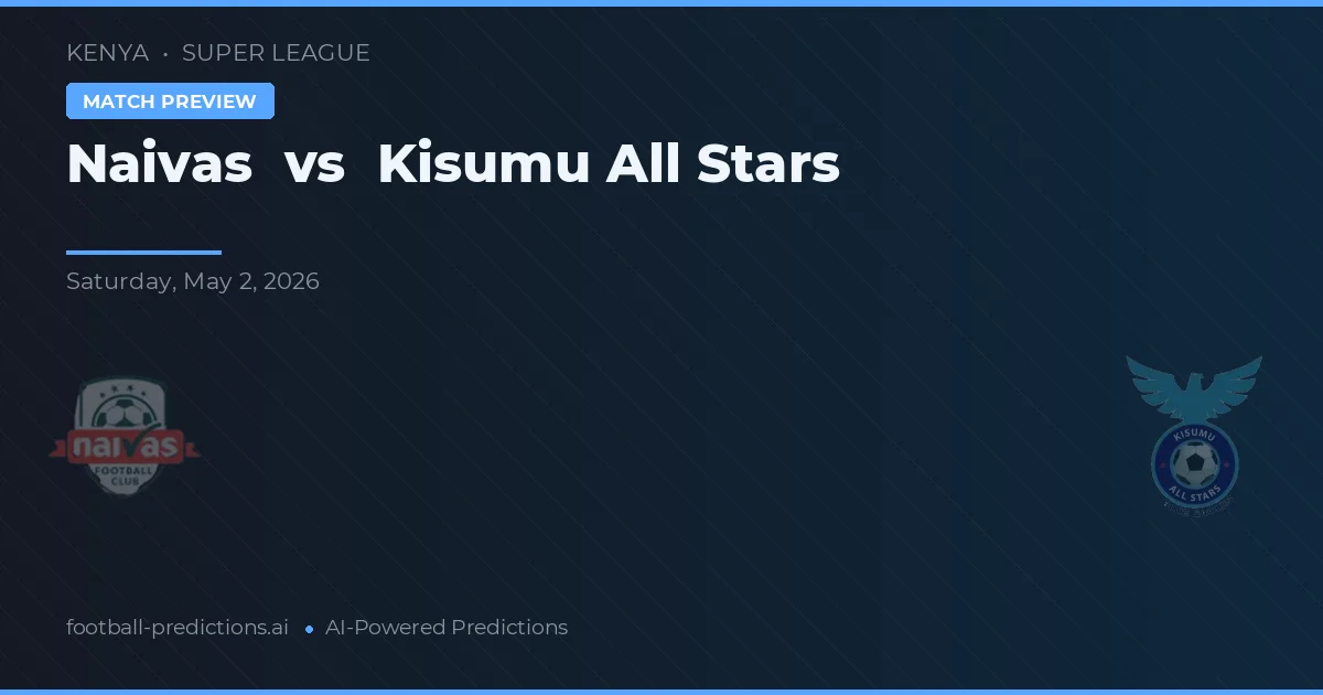 Naivas vs Kisumu All Stars — typy i zapowiedź meczu