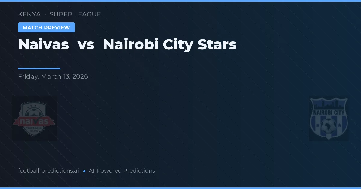 Naivas vs Nairobi City Stars — typy i zapowiedź meczu