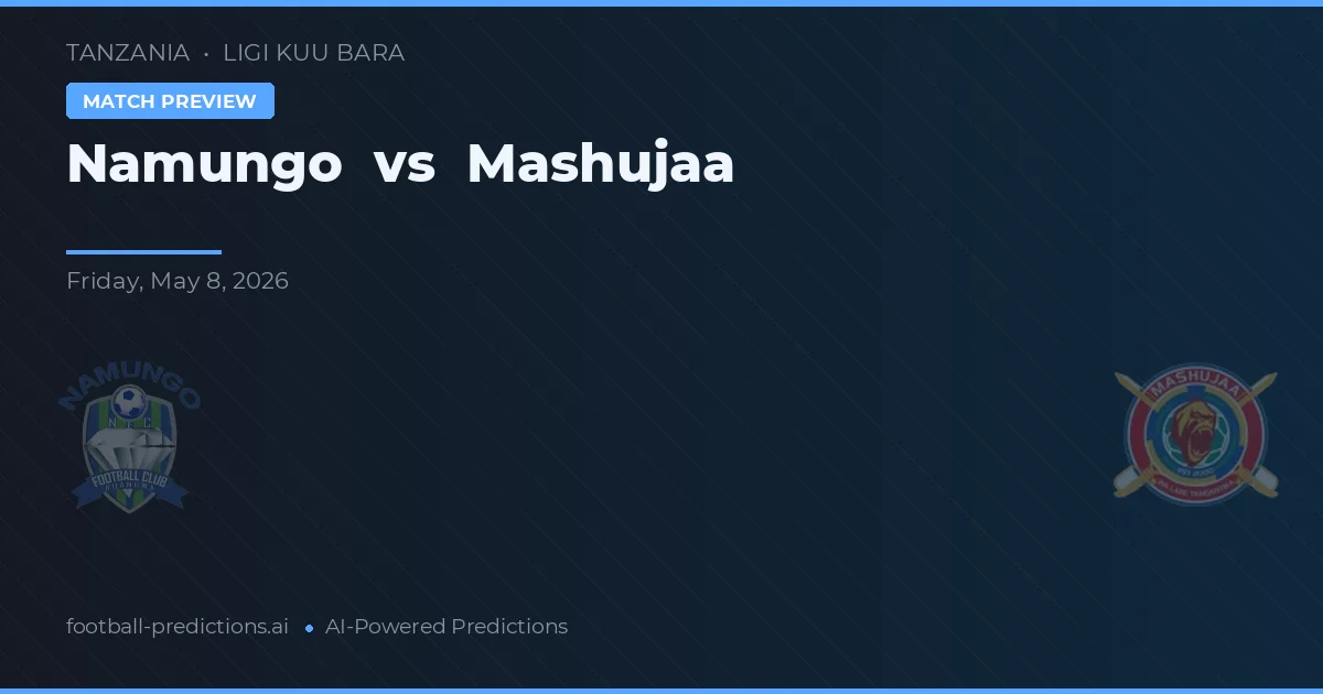 Namungo vs Mashujaa — typy i zapowiedź meczu
