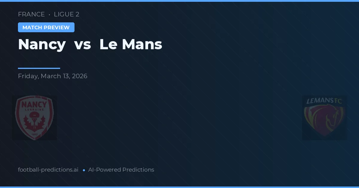Nancy vs Le Mans — typy i zapowiedź meczu