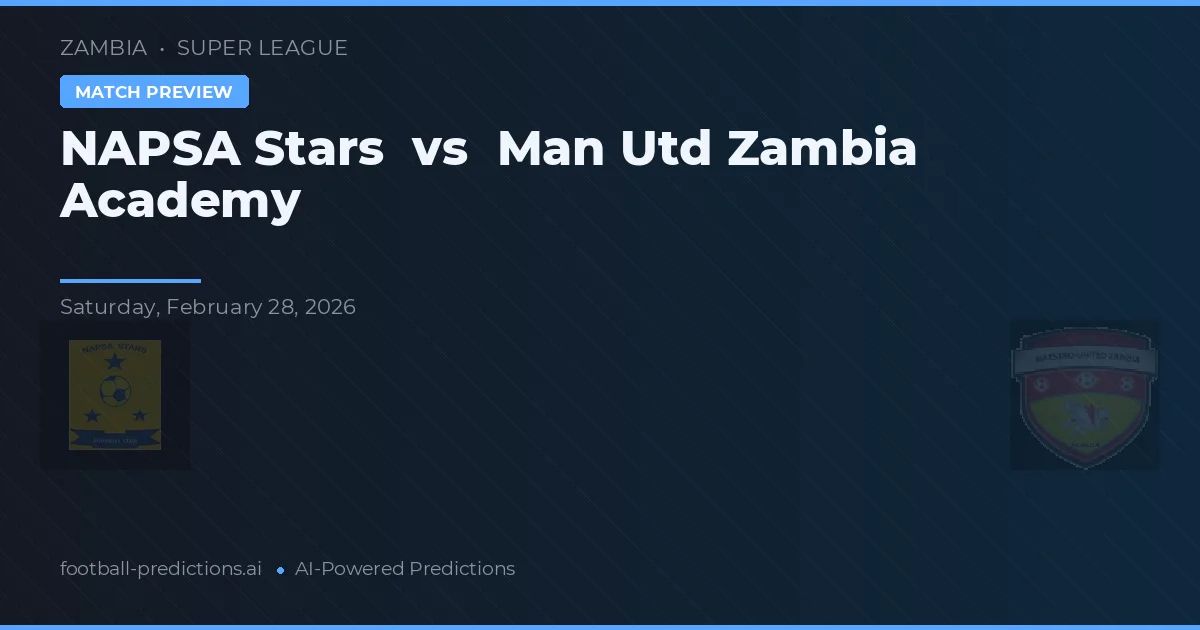 NAPSA Stars vs Akademia Man Utd Zambia — typy i zapowiedź meczu