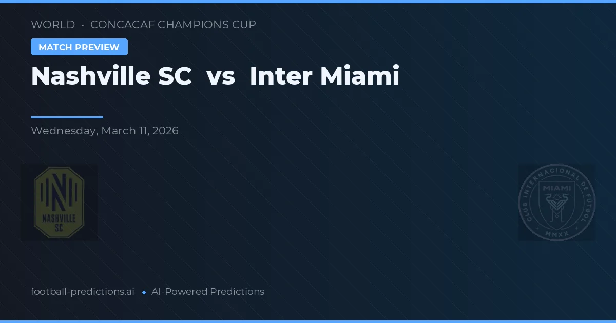Nashville SC vs Inter Miami — typy i zapowiedź meczu