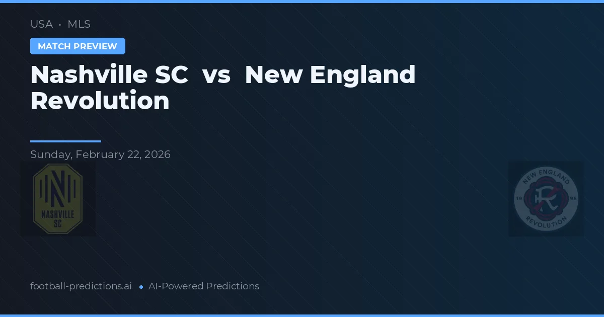 Nashville SC vs New England Revolution — typy i zapowiedź meczu