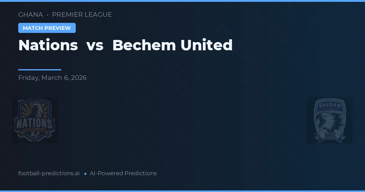Nations vs Bechem United — typy i zapowiedź meczu