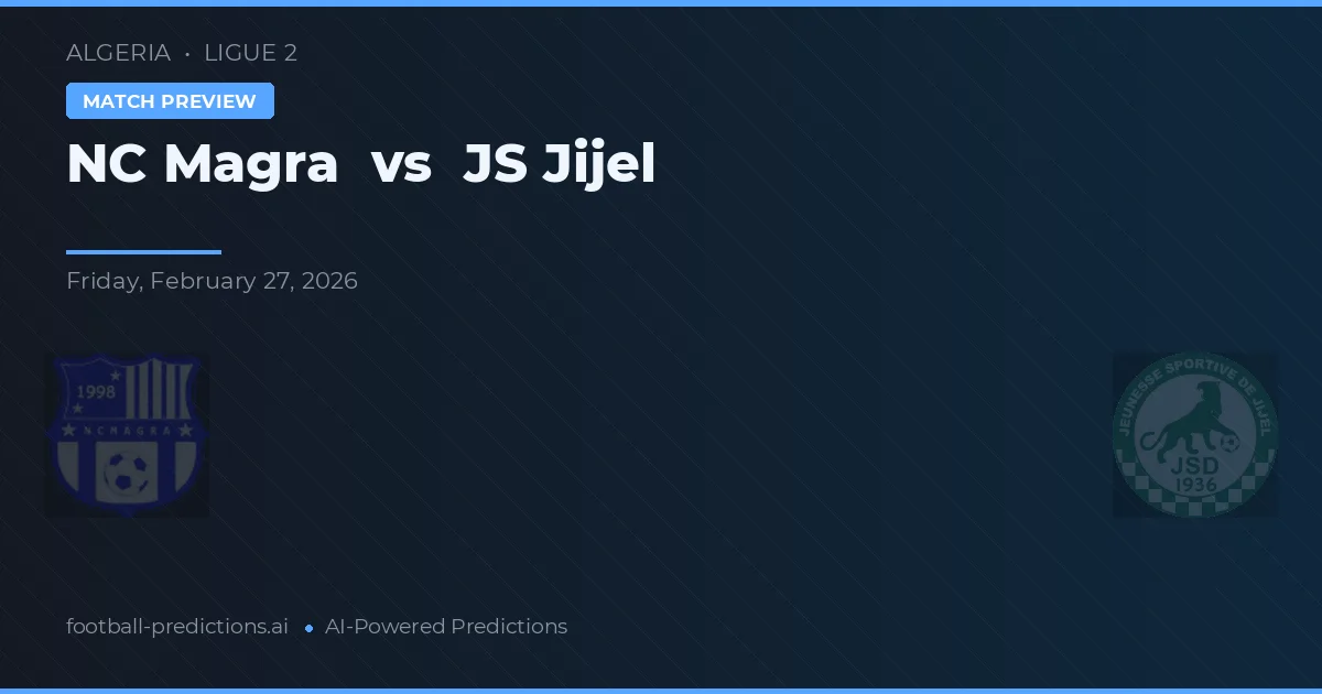 NC Magra vs JS Jijel — typy i zapowiedź meczu