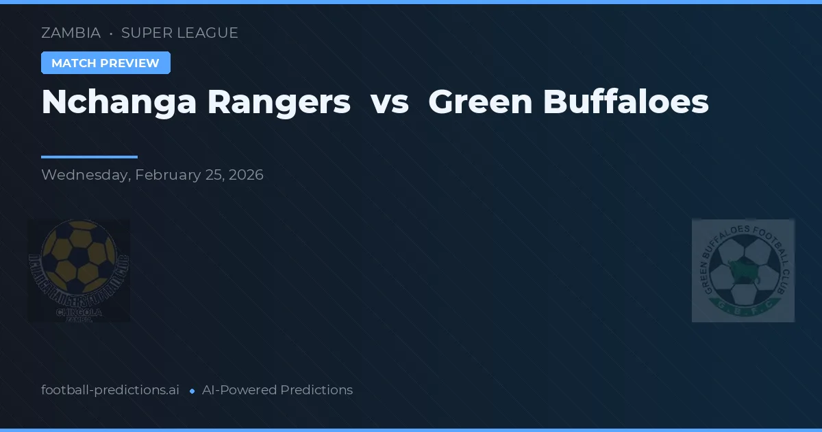 Nchanga Rangers vs Zielone Buffaloes — typy i zapowiedź meczu