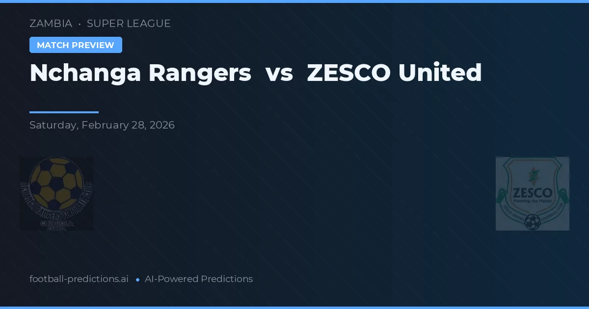 Nchanga Rangers vs ZESCO United — typy i zapowiedź meczu
